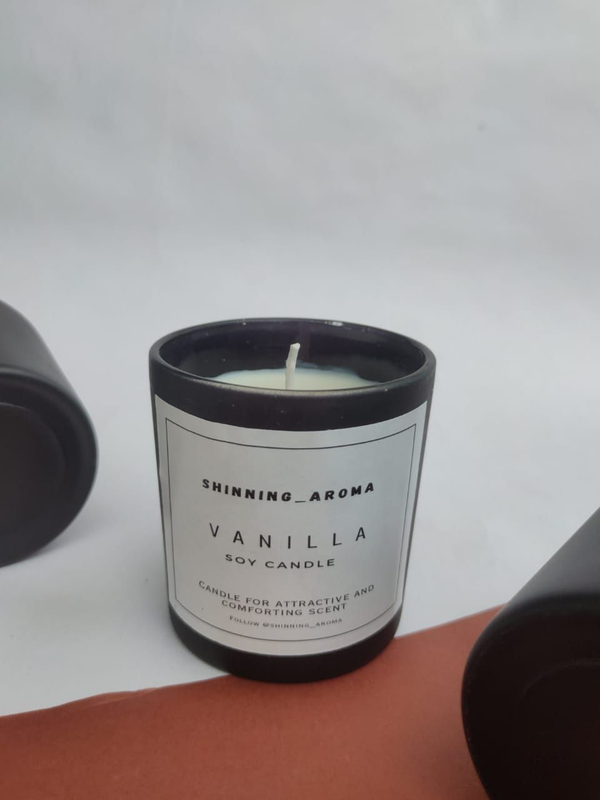 Candles/	lavenderScented Black Jar Candle| Scented Candles |home Décor | Aroma Therapy |