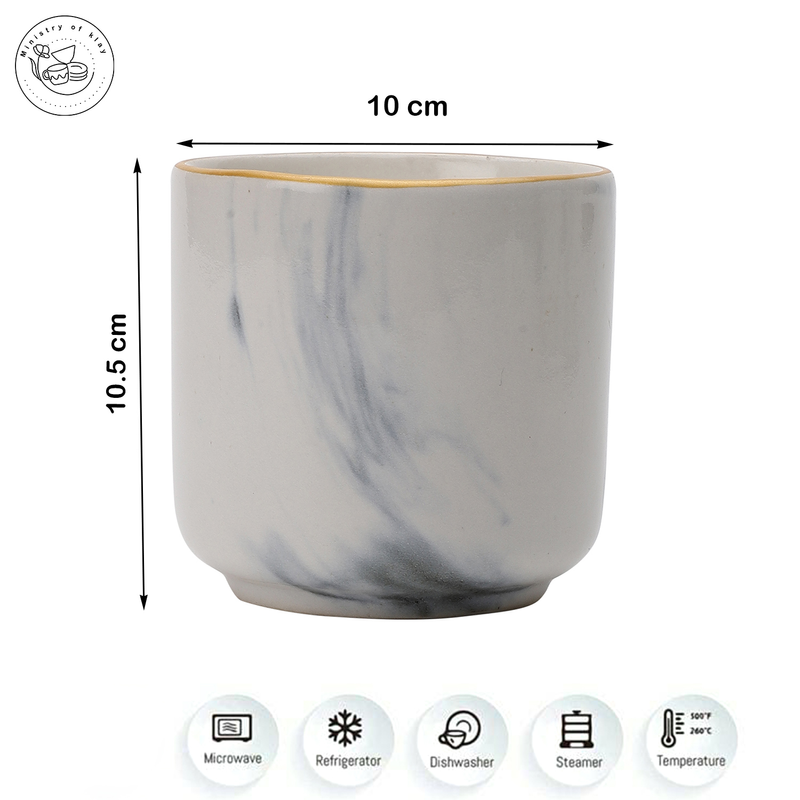 Ministry of Klay Scented Wax Candle Set with reusable cermaic pots (Set of 3) Aromatic